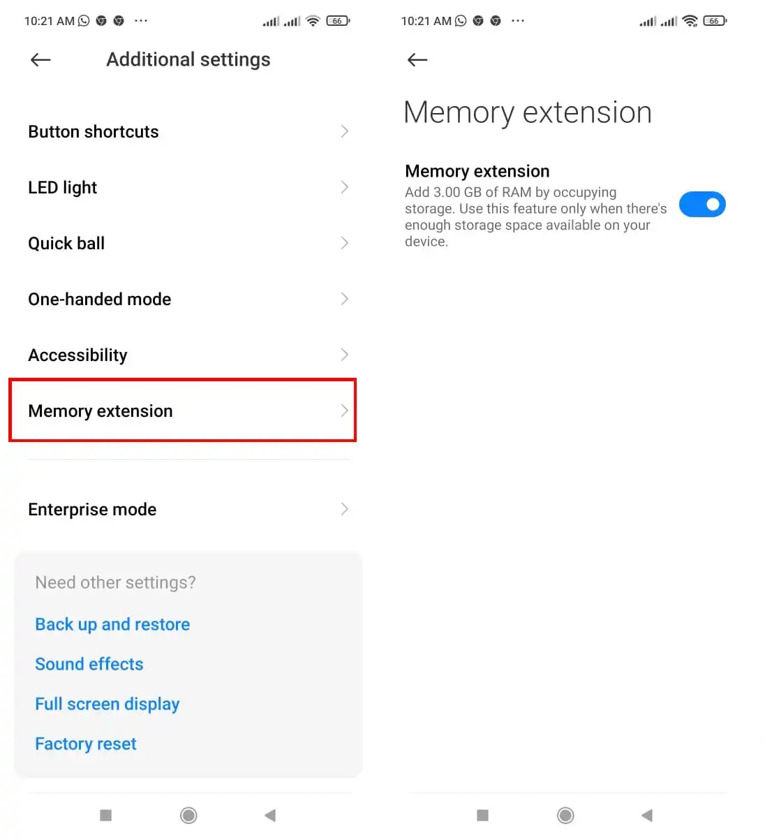 Cara mengaktifkan virtual RAM di HP Android