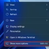 Cara Menonaktifkan Show More Options di Windows 11