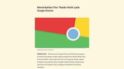 Menambahkan Fitur "Reader Mode" pada Google Chrome