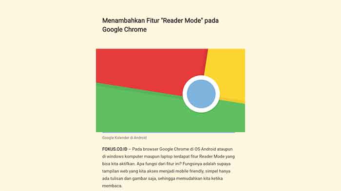 Menambahkan Fitur "Reader Mode" pada Google Chrome