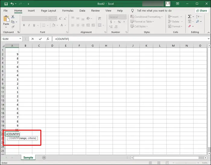 Cara Menghitung Sel di Excel yang Memiliki Teks Tertentu
