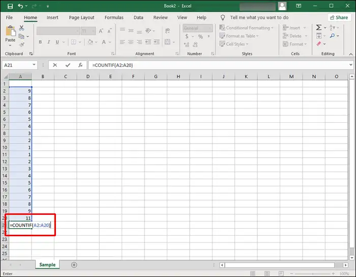 Cara Menghitung Sel di Excel yang Memiliki Teks Tertentu