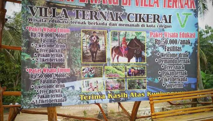 Villa Ternak Cikerai Cilegon, Objek Wisata Edukatif